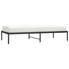 vidaXL Metal Bed Frame without Mattress Black 90x190cm 4