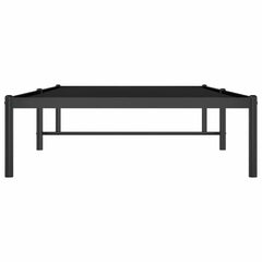 vidaXL Metal Bed Frame without Mattress Black 90x190cm 5