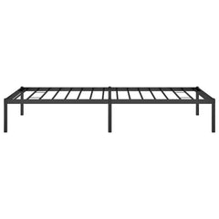 vidaXL Metal Bed Frame without Mattress Black 90x190cm 6
