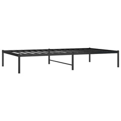 vidaXL Metal Bed Frame without Mattress Black 100x190cm 4