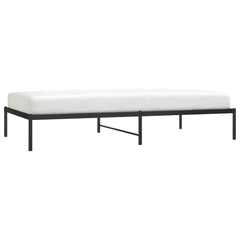 vidaXL Metal Bed Frame without Mattress Black 107x203cm 4