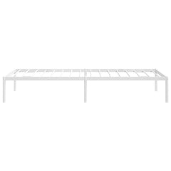 vidaXL Metal Bed Frame without Mattress White 75x190cm 6