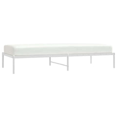 vidaXL Metal Bed Frame without Mattress White 90x200cm 4