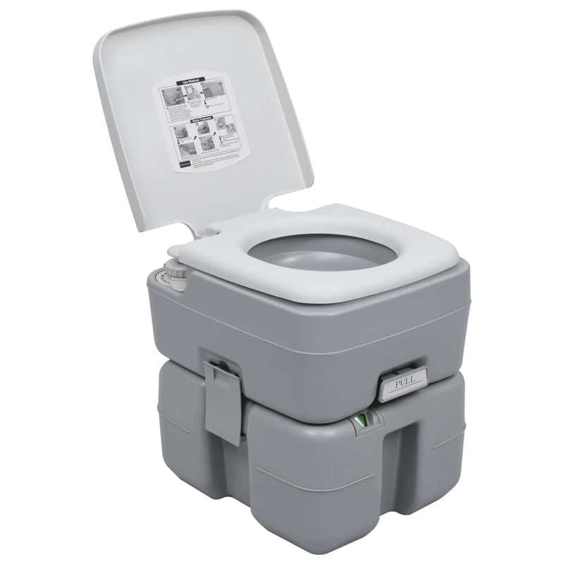 Portable Camping Toilet and Water Tank Set