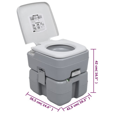 Portable Camping Toilet and Water Tank Set