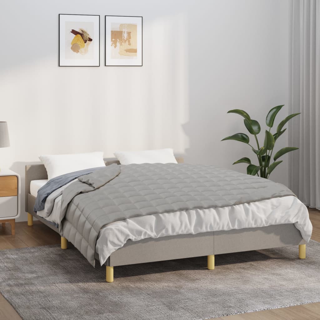 vidaXL Weighted Blanket Grey 122x183 cm 5 kg Fabric 1