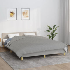 vidaXL Weighted Blanket Grey 200x230 cm 9 kg Fabric 1