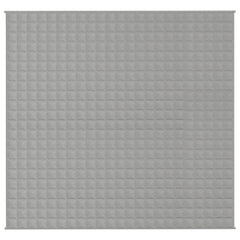 vidaXL Weighted Blanket Grey 220x230 cm King 11 kg Fabric 3