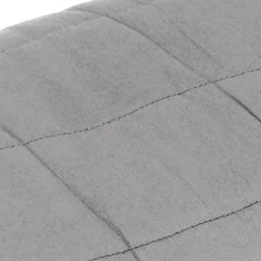 vidaXL Weighted Blanket Grey 220x230 cm King 11 kg Fabric 4