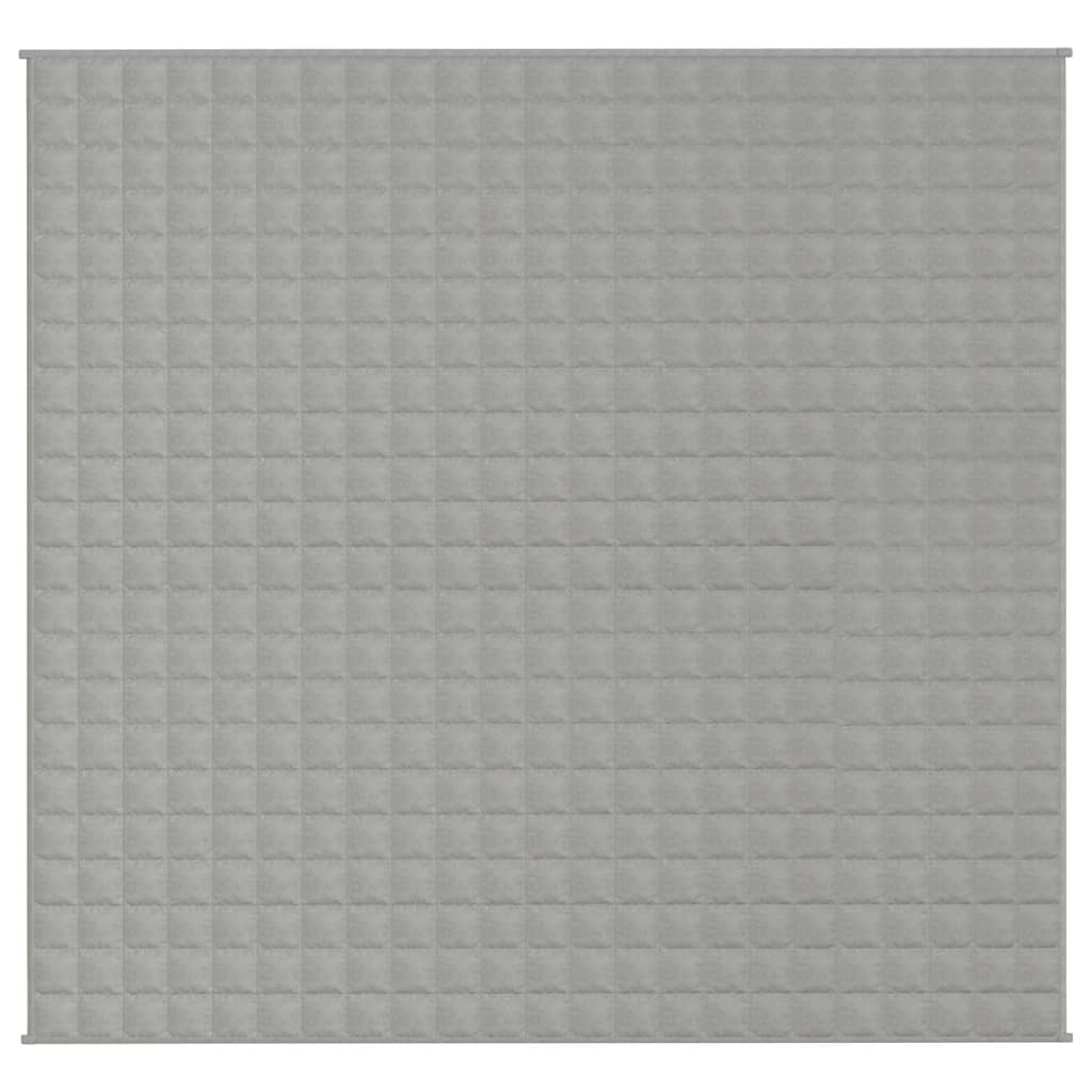 vidaXL Weighted Blanket Grey 220x240 cm King 11 kg Fabric 3