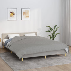 vidaXL Weighted Blanket Grey 220x240 cm King 11 kg Fabric 1