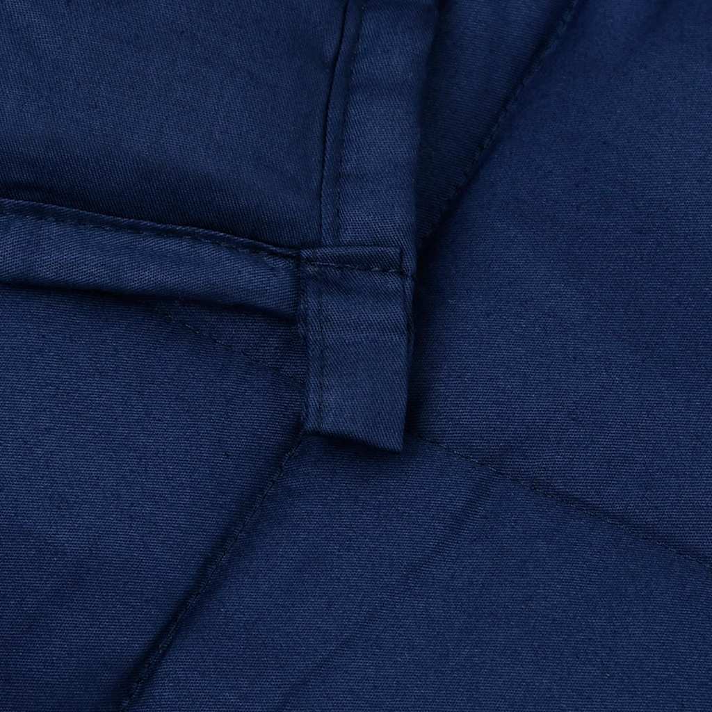 vidaXL Weighted Blanket Blue 200x220 cm 9 kg Fabric 5