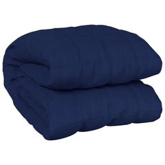 vidaXL Weighted Blanket Blue 220x230 cm King 15 kg Fabric 2