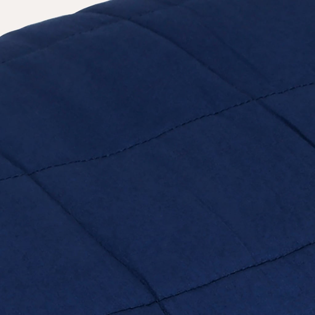 vidaXL Weighted Blanket Blue 220x230 cm King 15 kg Fabric 4