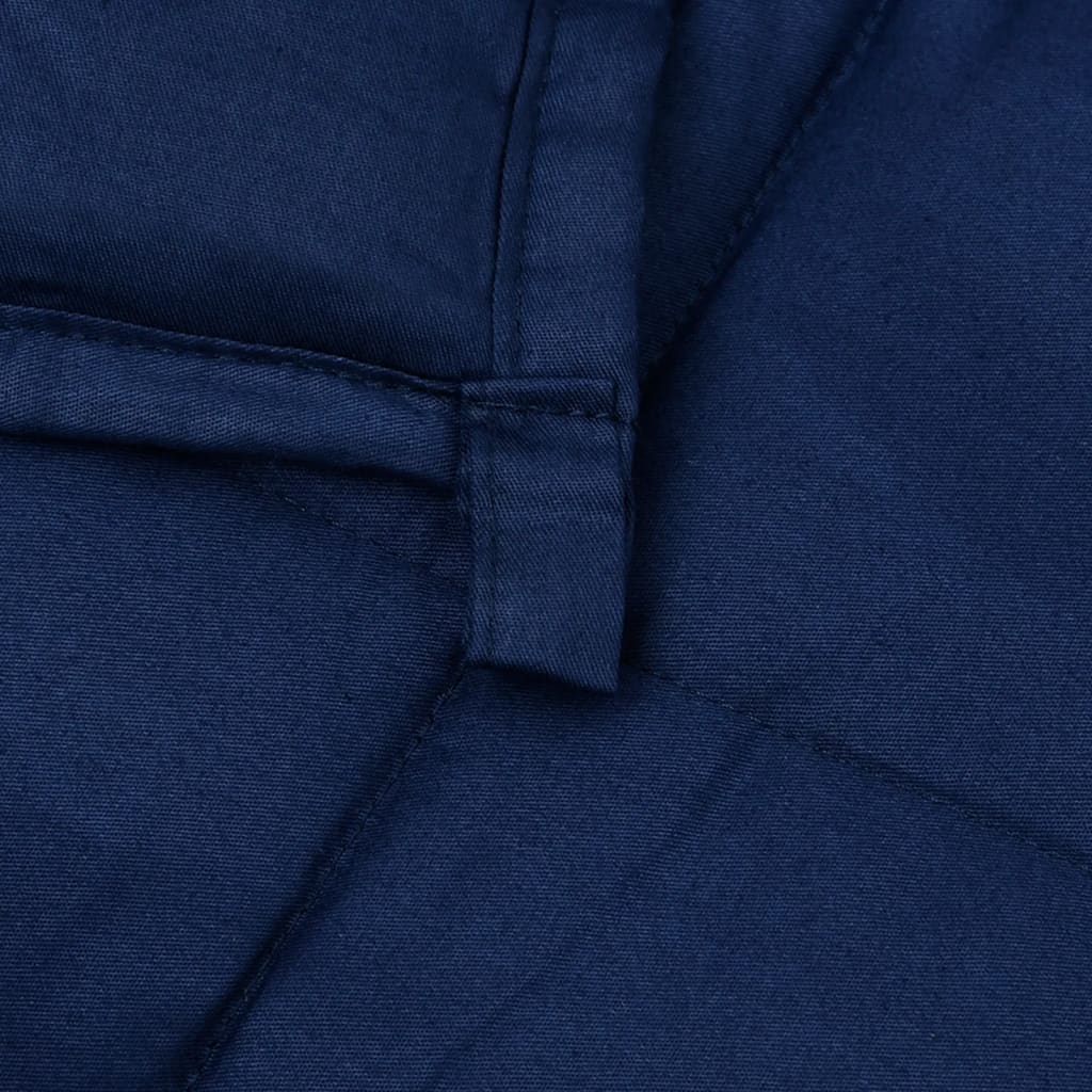 vidaXL Weighted Blanket Blue 220x240 cm King 15 kg Fabric 5