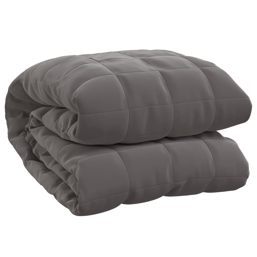 vidaXL Weighted Blanket Grey 122x183 cm 5 kg Fabric 2