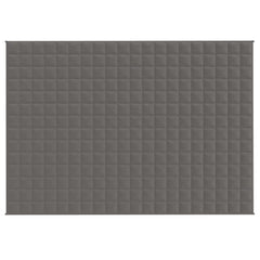vidaXL Weighted Blanket Grey 137x200 cm Single 6 kg Fabric 3