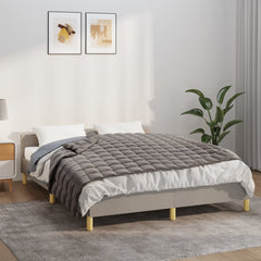 vidaXL Weighted Blanket Grey 137x200 cm Single 6 kg Fabric 1