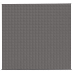 vidaXL Weighted Blanket Grey 220x230 cm King 15 kg Fabric 3