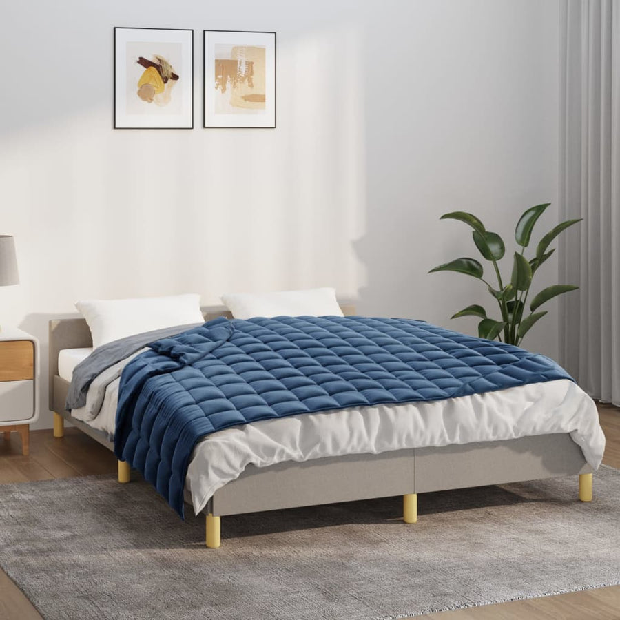 vidaXL Weighted Blanket Blue 122x183 cm 5 kg Fabric 1