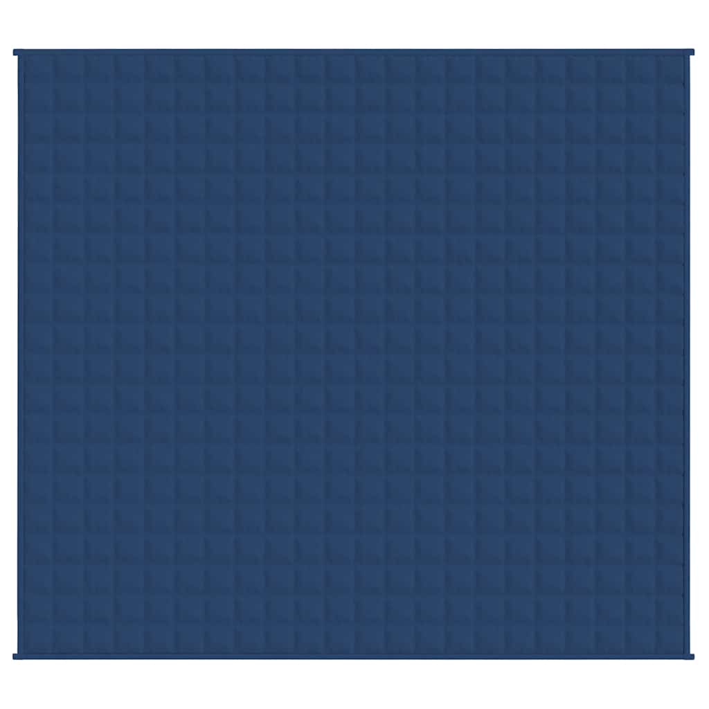 vidaXL Weighted Blanket Blue 220x240 cm King 11 kg Fabric 3