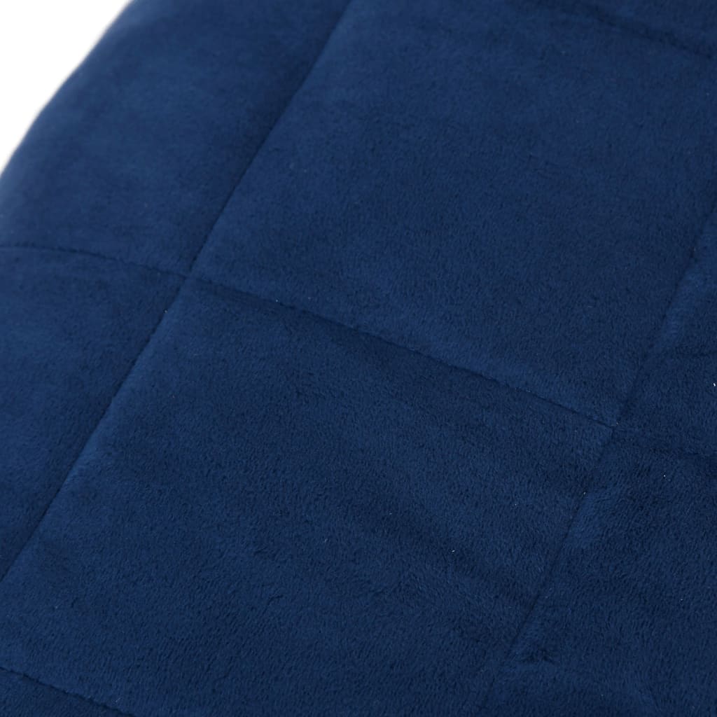 vidaXL Weighted Blanket Blue 220x230 cm King 15 kg Fabric 4