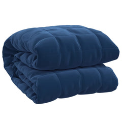 vidaXL Weighted Blanket Blue 220x240 cm King 15 kg Fabric 2
