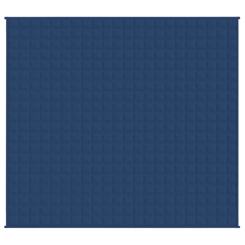 vidaXL Weighted Blanket Blue 220x240 cm King 15 kg Fabric 3