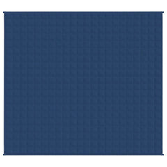 vidaXL Weighted Blanket Blue 220x240 cm King 15 kg Fabric 3