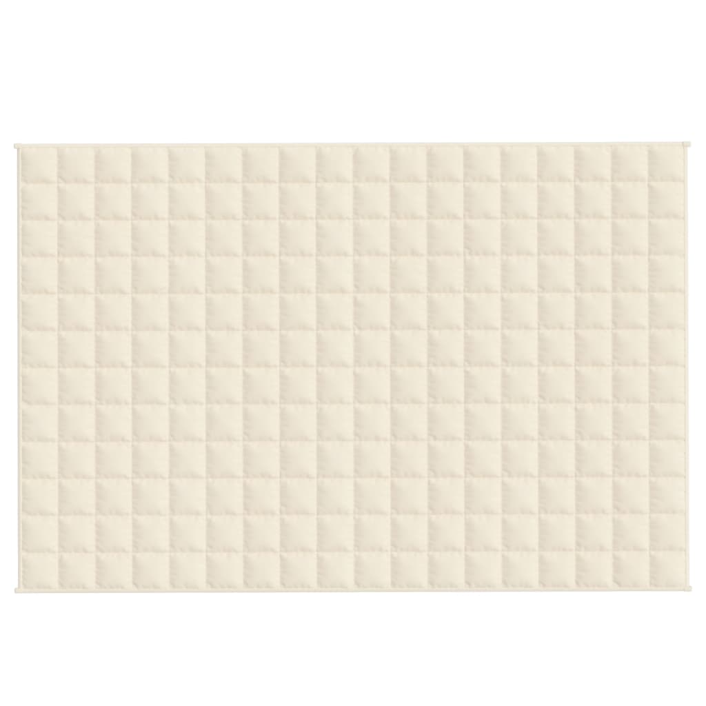 vidaXL Weighted Blanket Light Cream 122x183 cm 5 kg Fabric 3