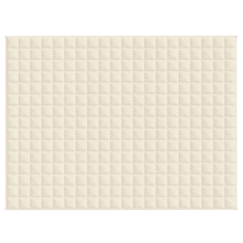 Manta ponderada crema claro 200x220 cm 13 kg Tejido 3154874