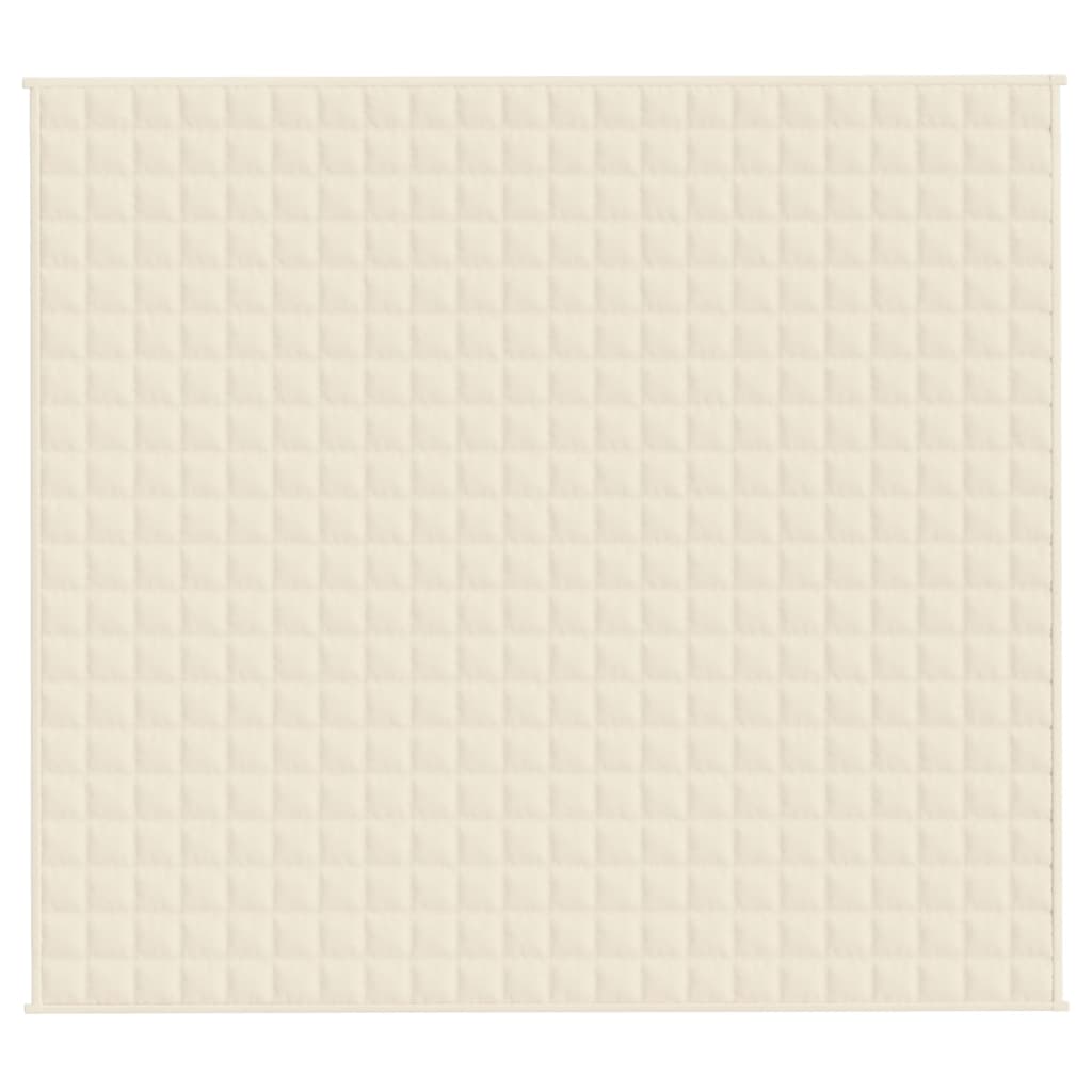 vidaXL Weighted Blanket Light Cream 200x230 cm 13 kg Fabric 3