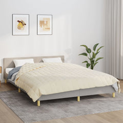 vidaXL Weighted Blanket Light Cream 200x230 cm 13 kg Fabric 1