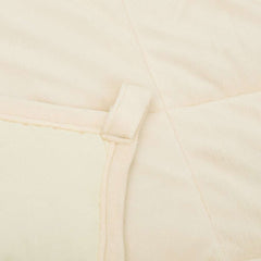 vidaXL Weighted Blanket Light Cream 220x240 cm King 15 kg Fabric 5