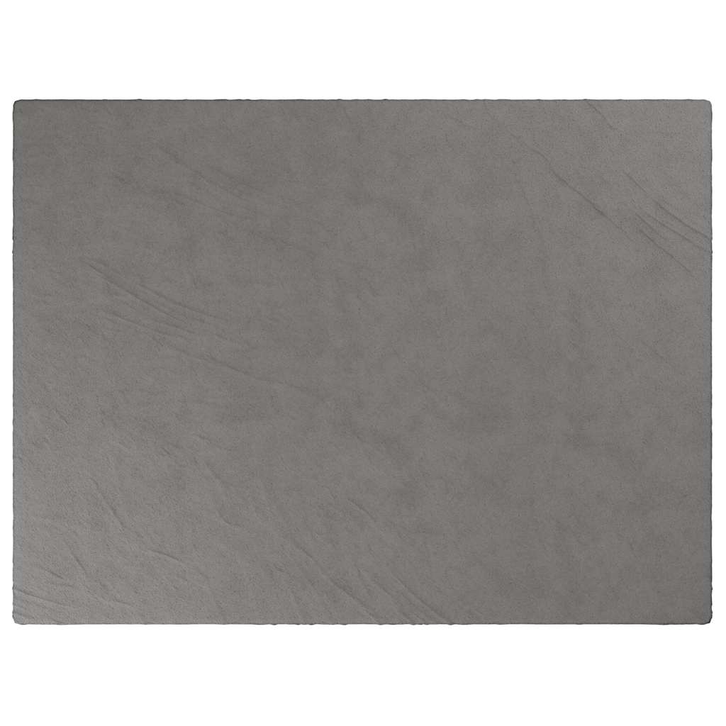 Weighted Blanket with Cover 152x203 cm Fabric Grey 11 kg
