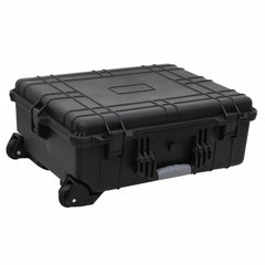 vidaXL Wheeled Flight Case Black 63x50x23 cm PP 1