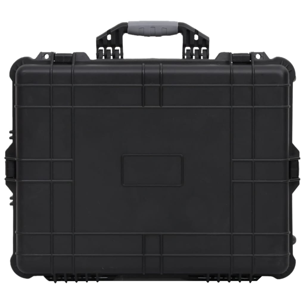 vidaXL Wheeled Flight Case Black 63x50x23 cm PP 3