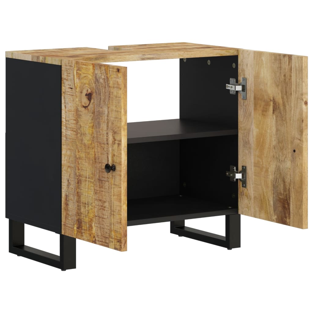 Sink Cabinet 62x33x58 cm Solid Wood Mango and Engineered Wood Light brown