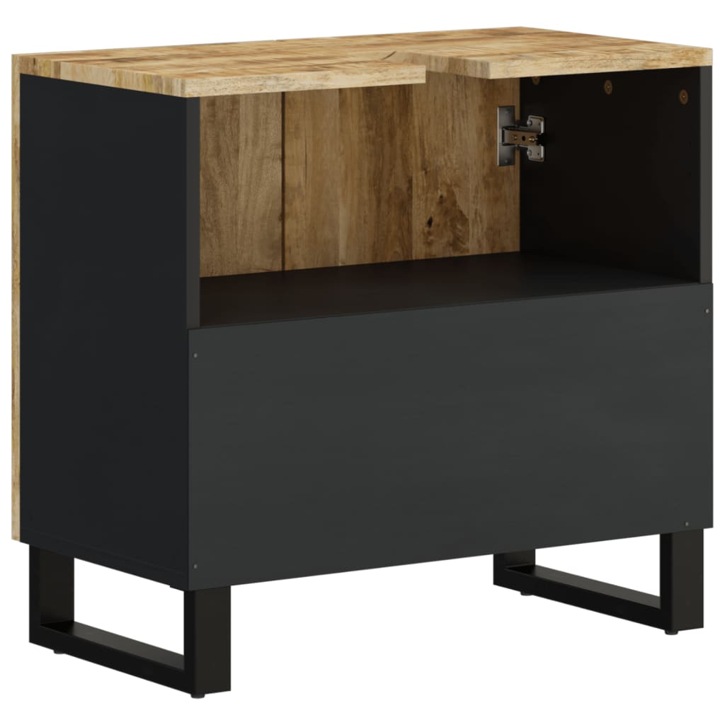 Sink Cabinet 62x33x58 cm Solid Wood Mango and Engineered Wood Light brown