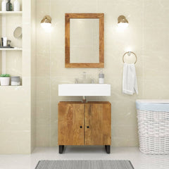 Sink Cabinet 62x33x58 cm Solid Wood Mango and Engineered Wood Honey brown