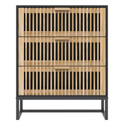 Sideboard Black Engineered Wood, image 4
