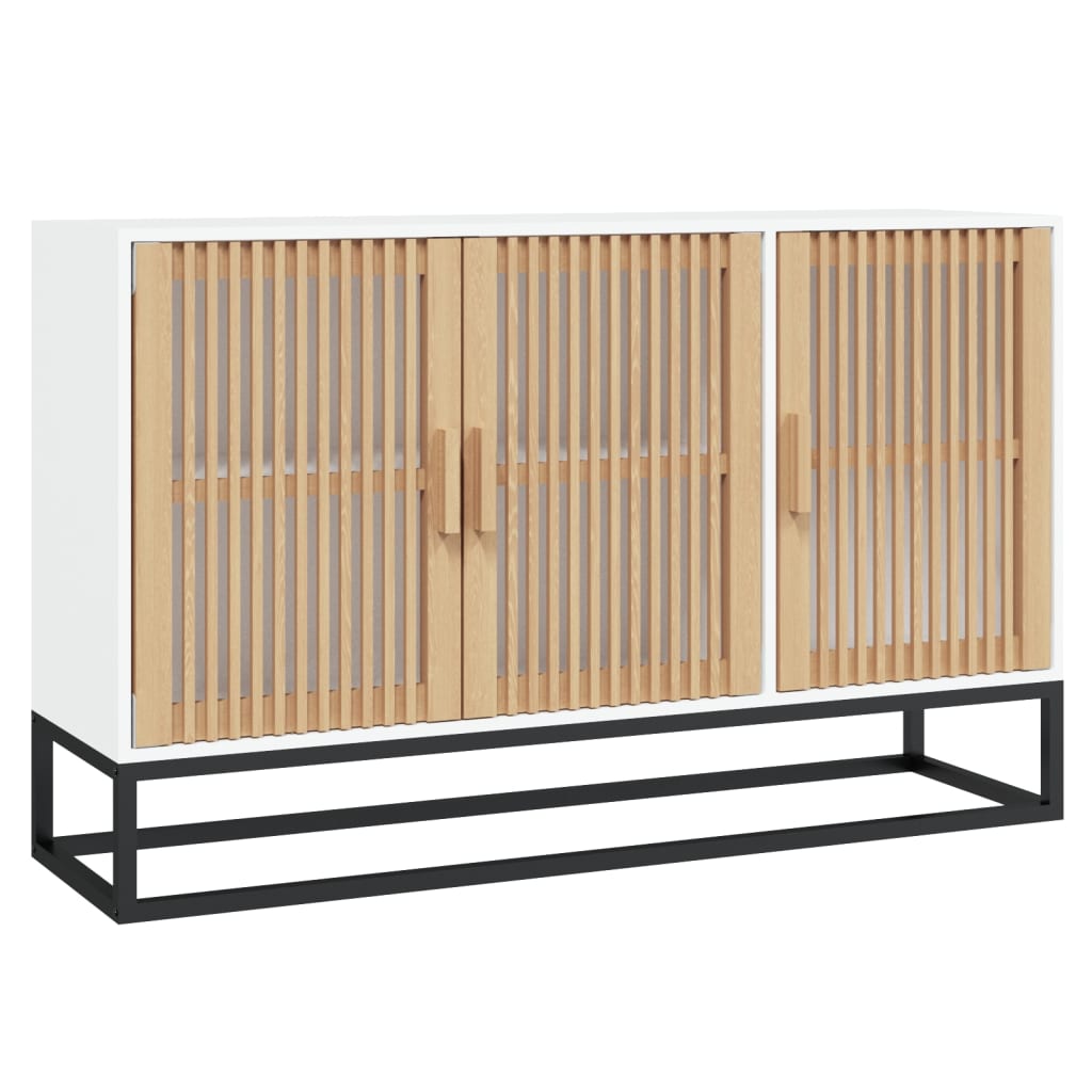 Sideboard 105x30x65 cm Engineered Wood White