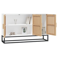 Sideboard 105x30x65 cm Engineered Wood White