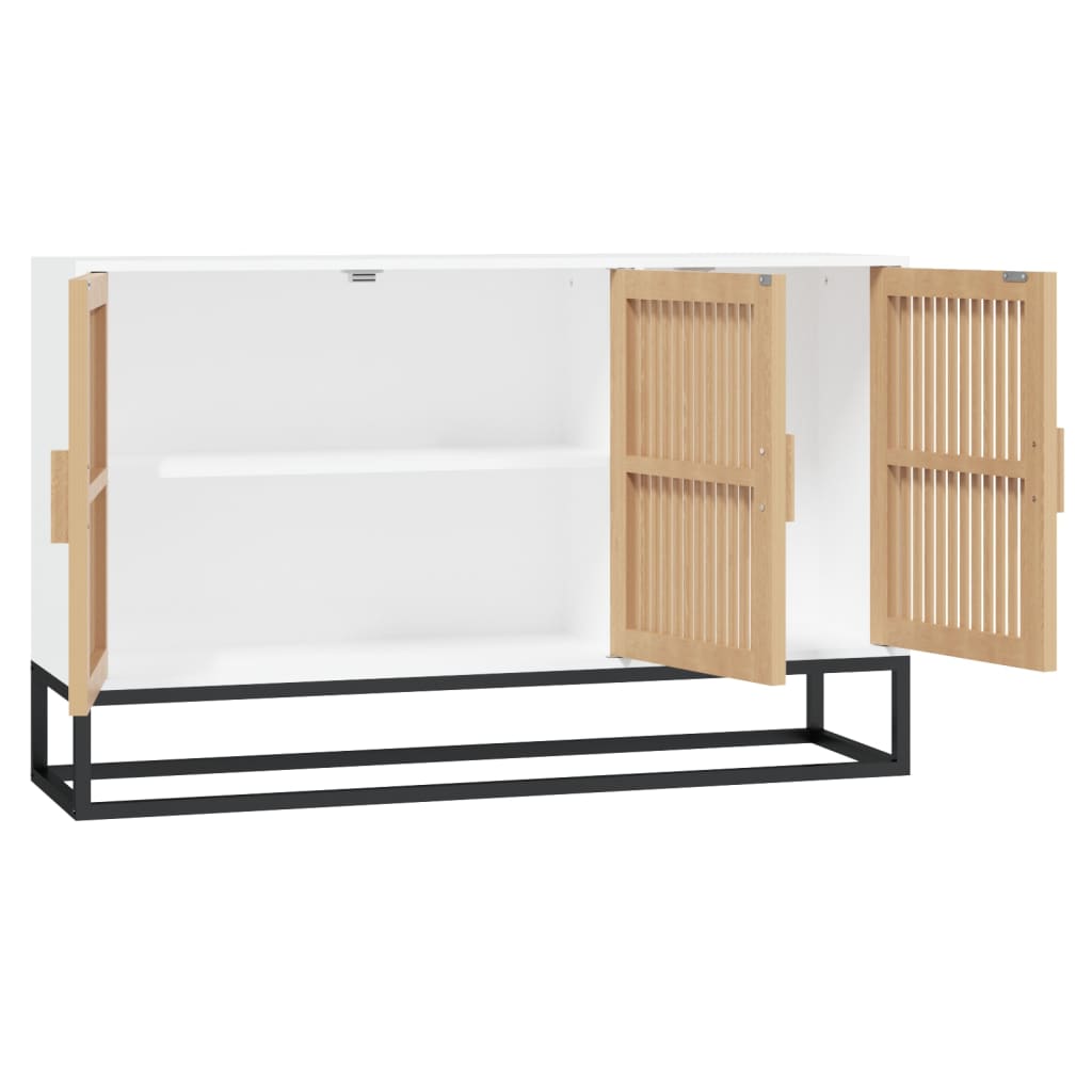 Sideboard 105x30x65 cm Engineered Wood White