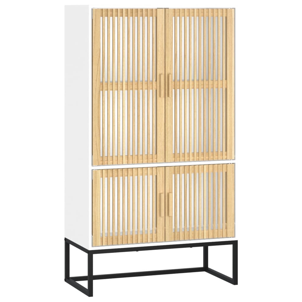vidaXL Highboard White 70x35x125 cm Engineered Wood 2