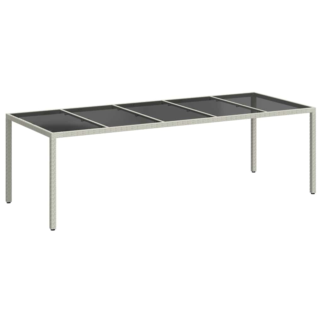 Garden Table Pure Poly Rattan Depth 100 cm White and black