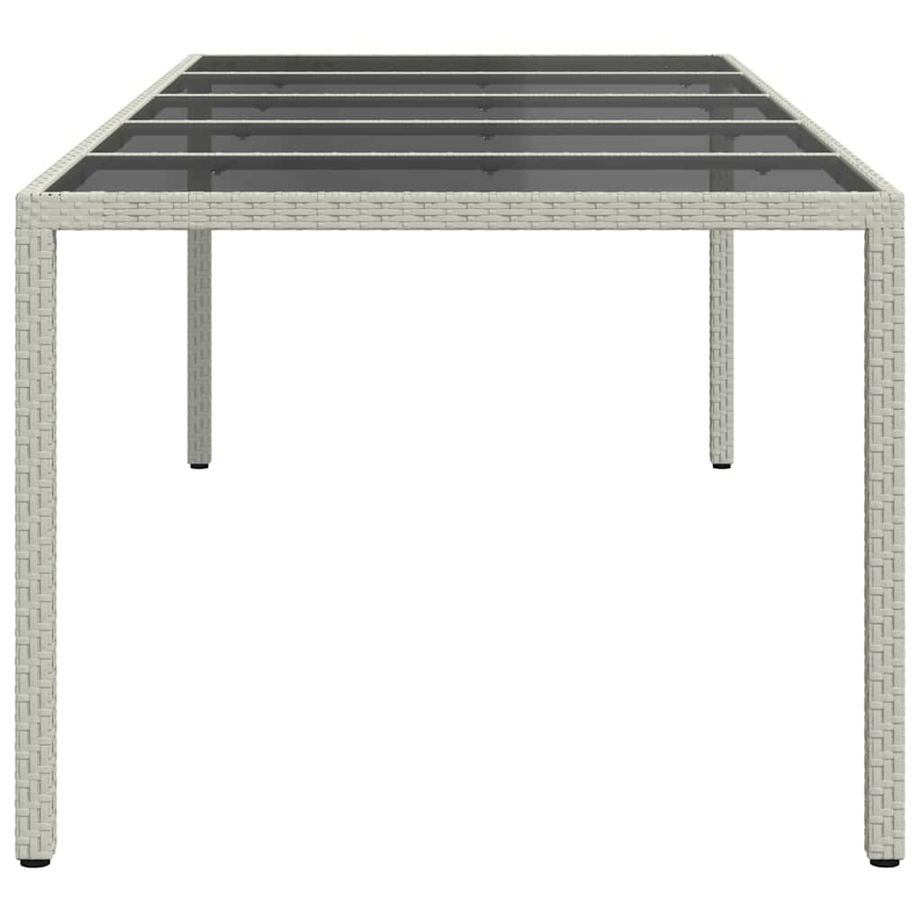 Garden Table Pure Poly Rattan Depth 100 cm White and black