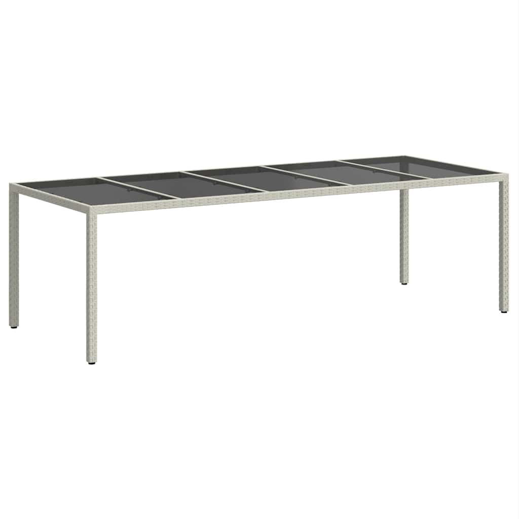 Garden Table Pure Poly Rattan Depth 100 cm White and black