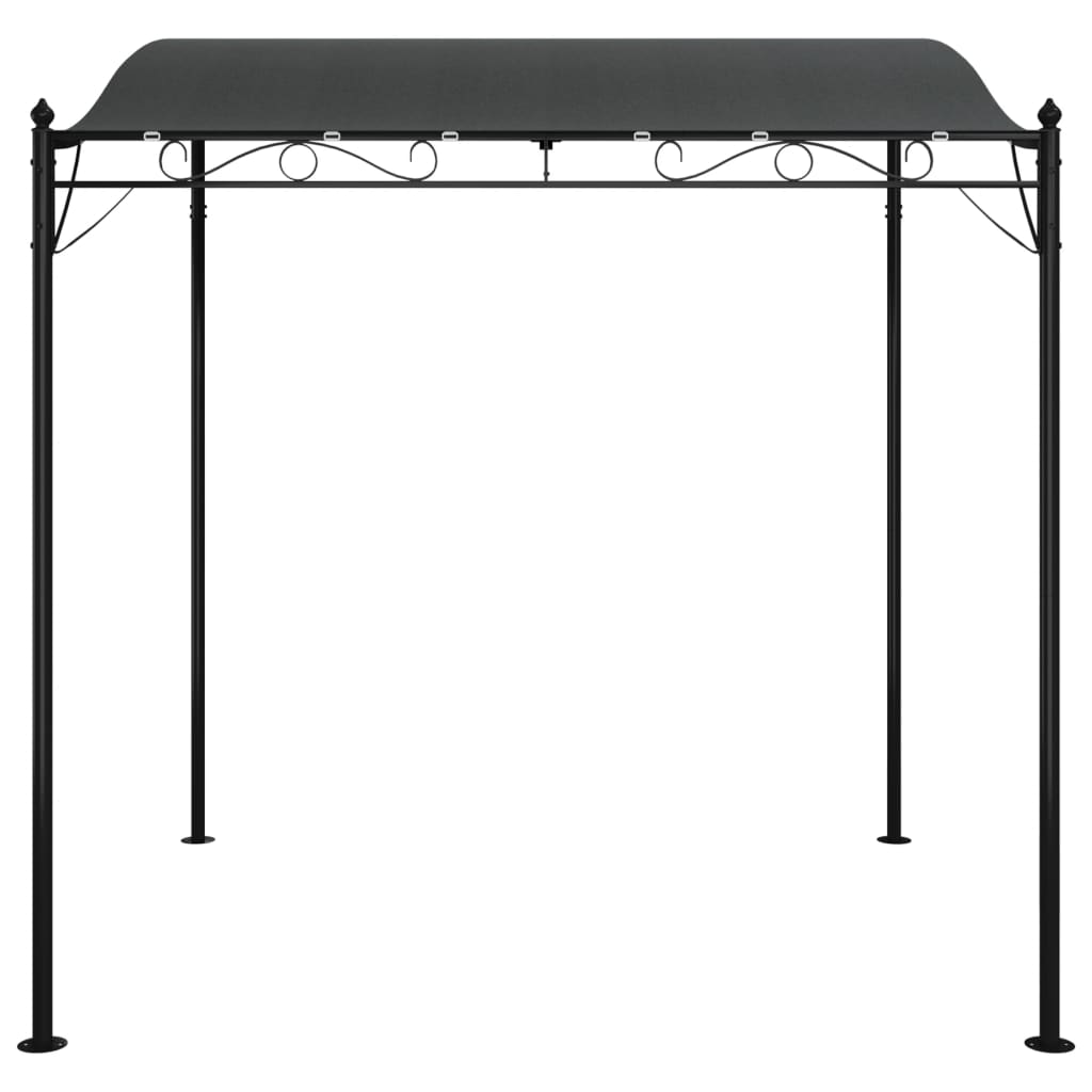 Canopy 2x2,3 m 180 g/m² Fabric and Steel Anthracite