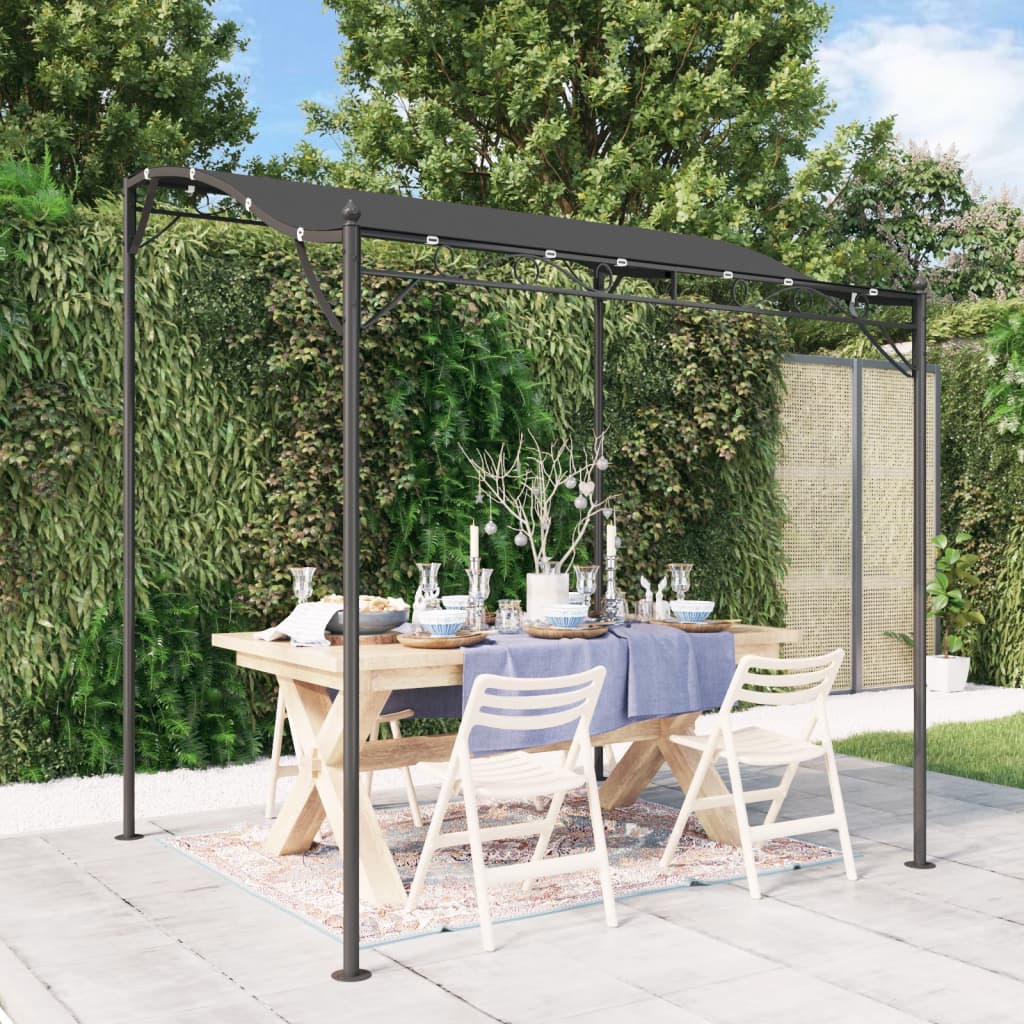 Canopy 2x2,3 m 180 g/m² Fabric and Steel Anthracite